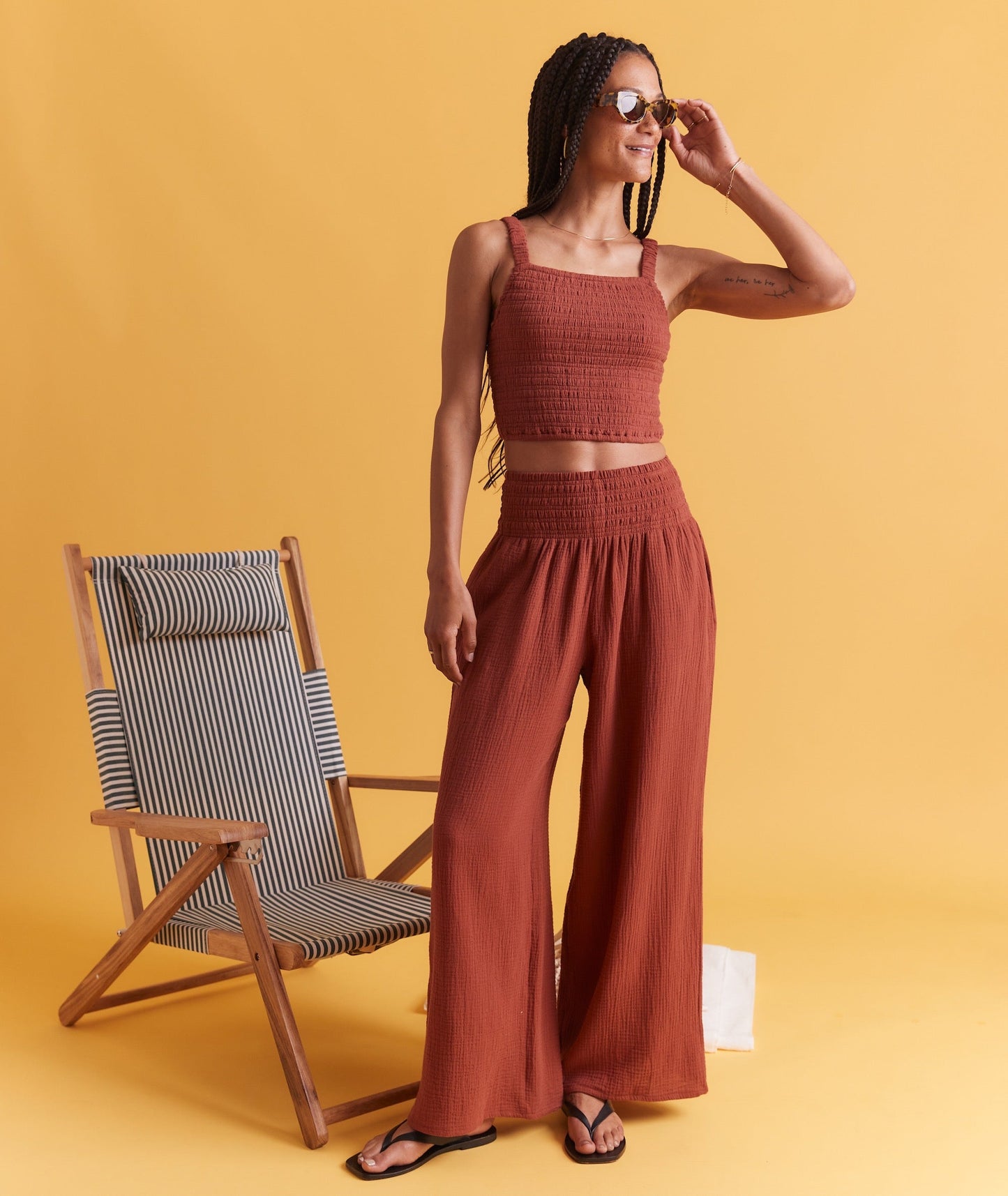 Lila Double Cloth Tank