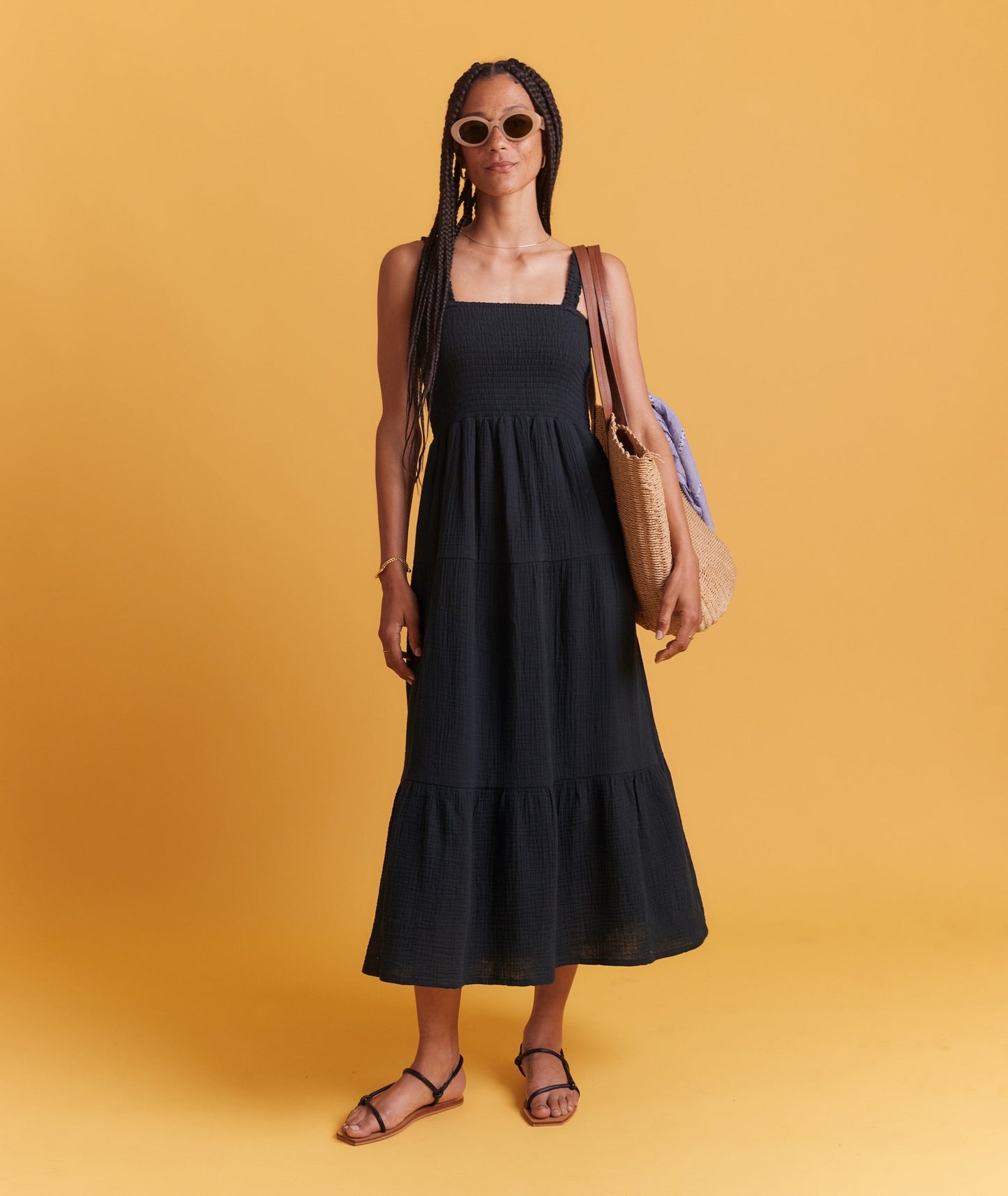 Selene Double Cloth Maxi Dress