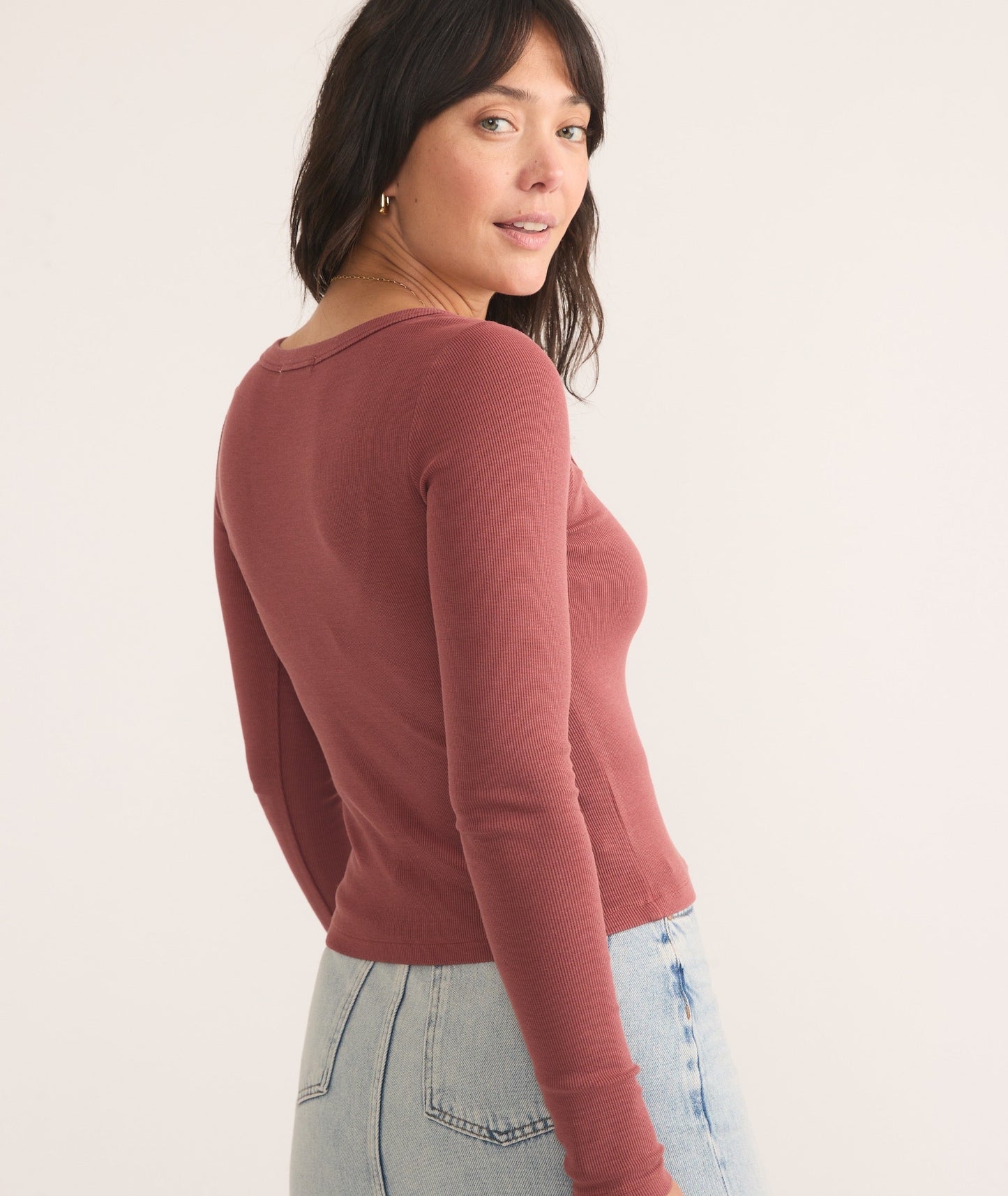 Lexi Rib Sun-In Scoop Tee