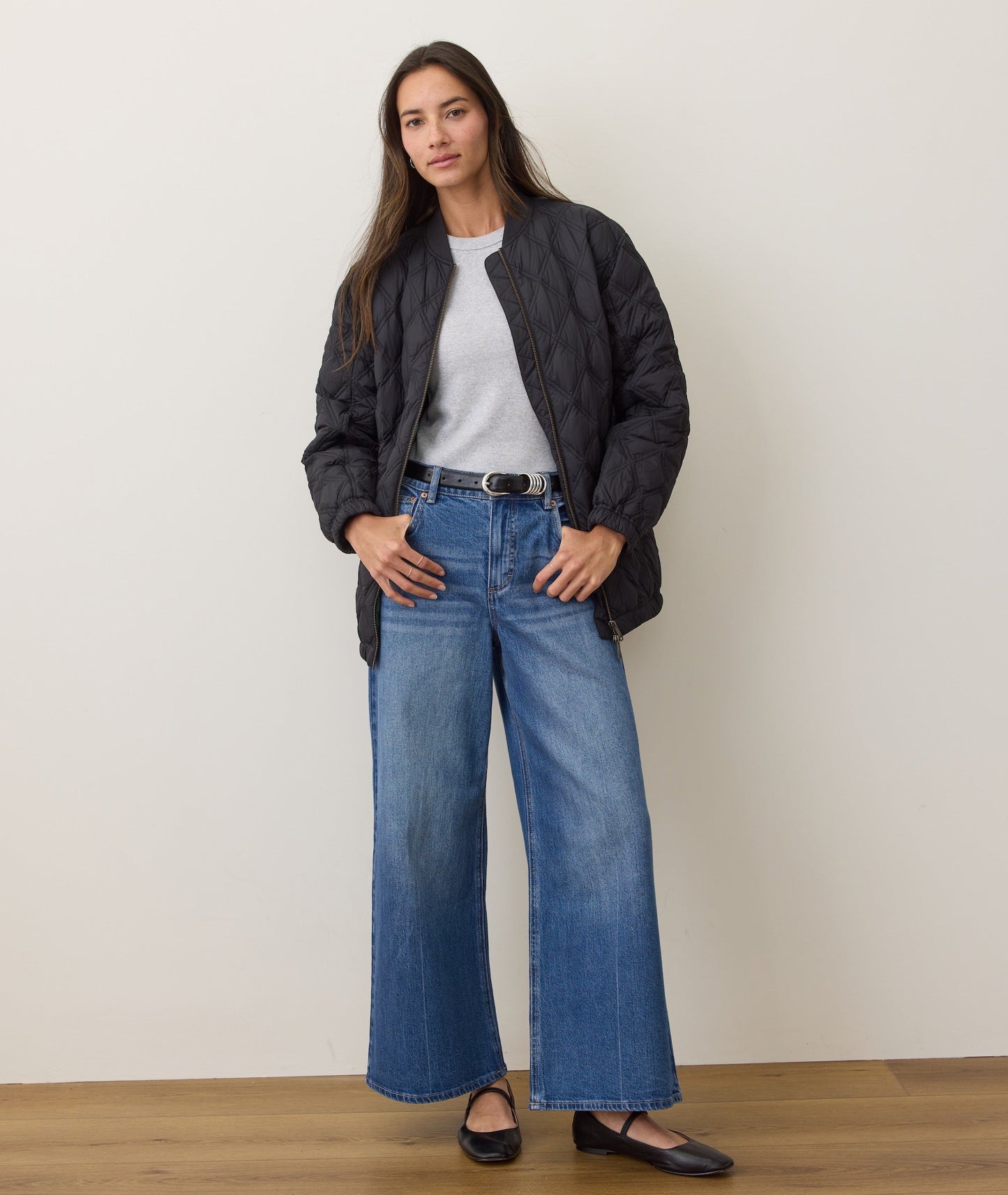 Marina Quilted Oversized Bomber