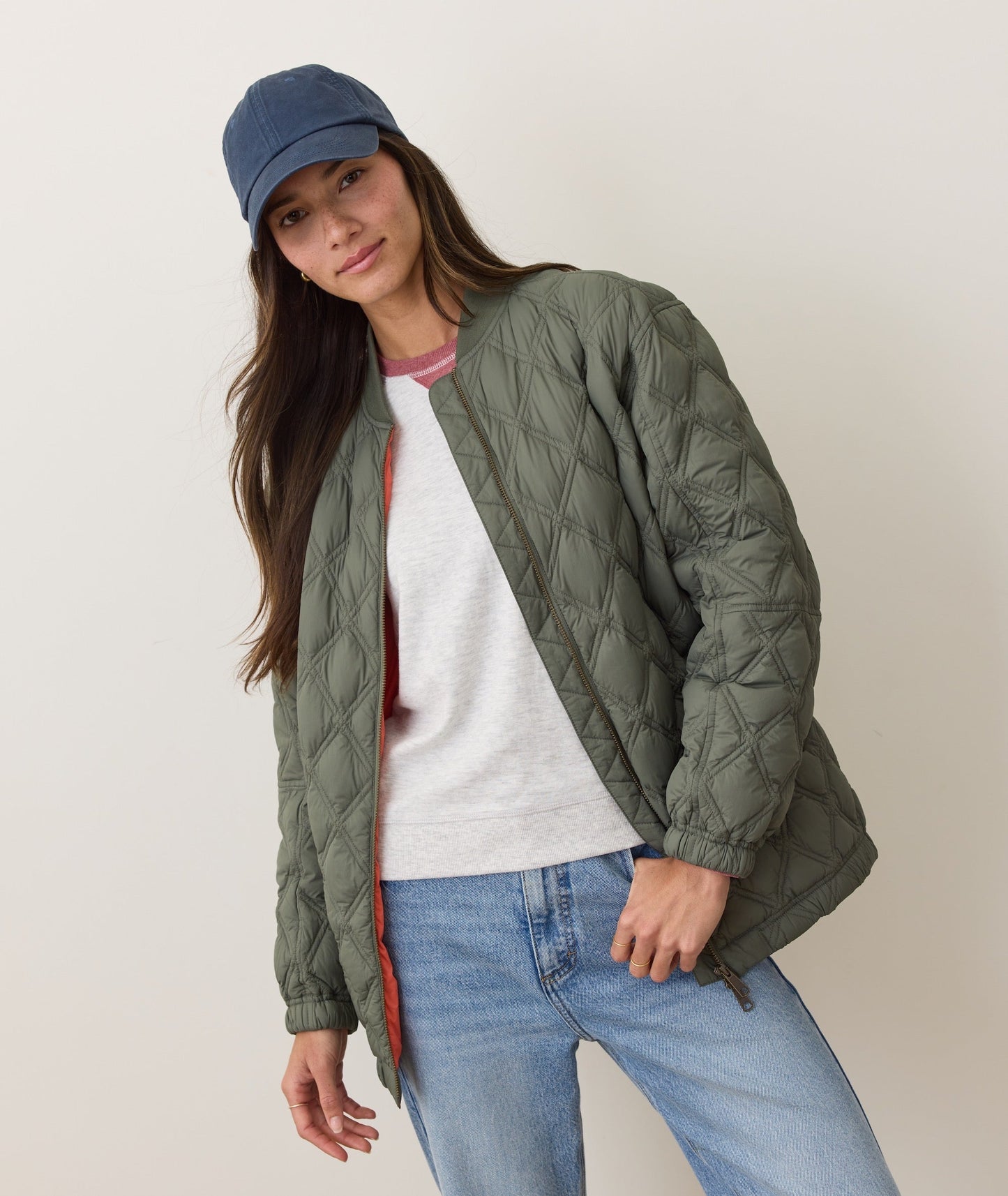 Marina Quilted Oversized Bomber