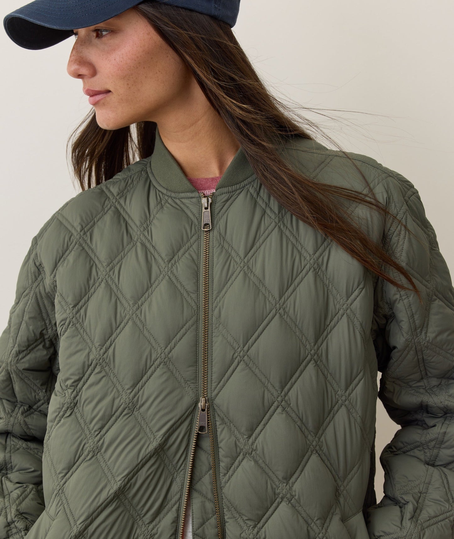 Marina Quilted Oversized Bomber