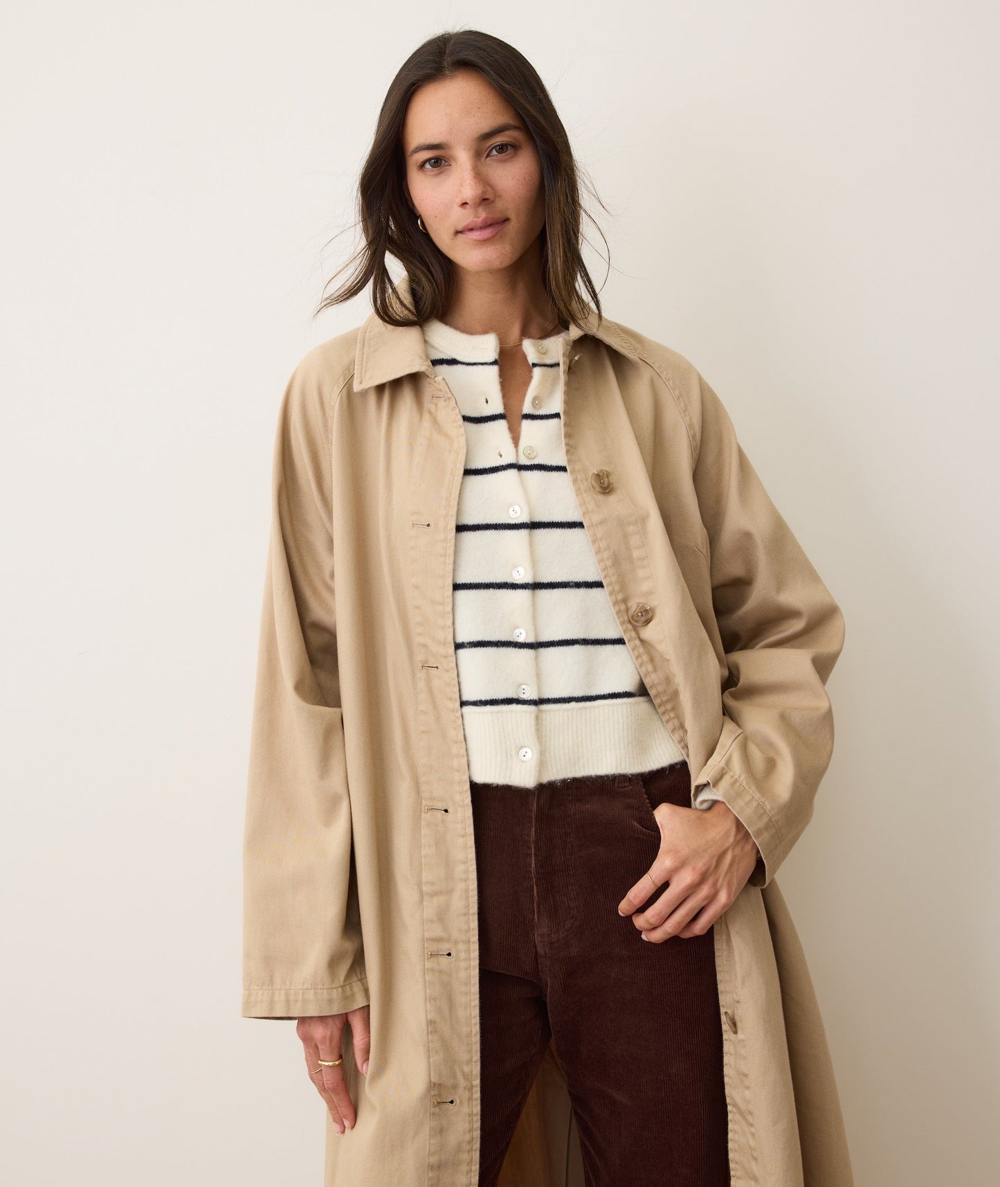 Hayes Twill Trench Coat