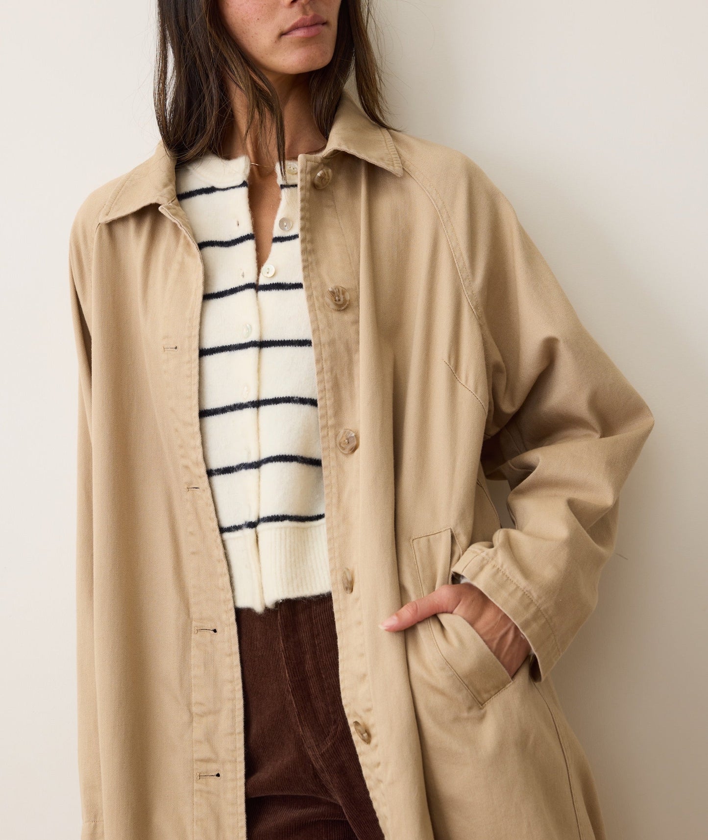 Hayes Twill Trench Coat