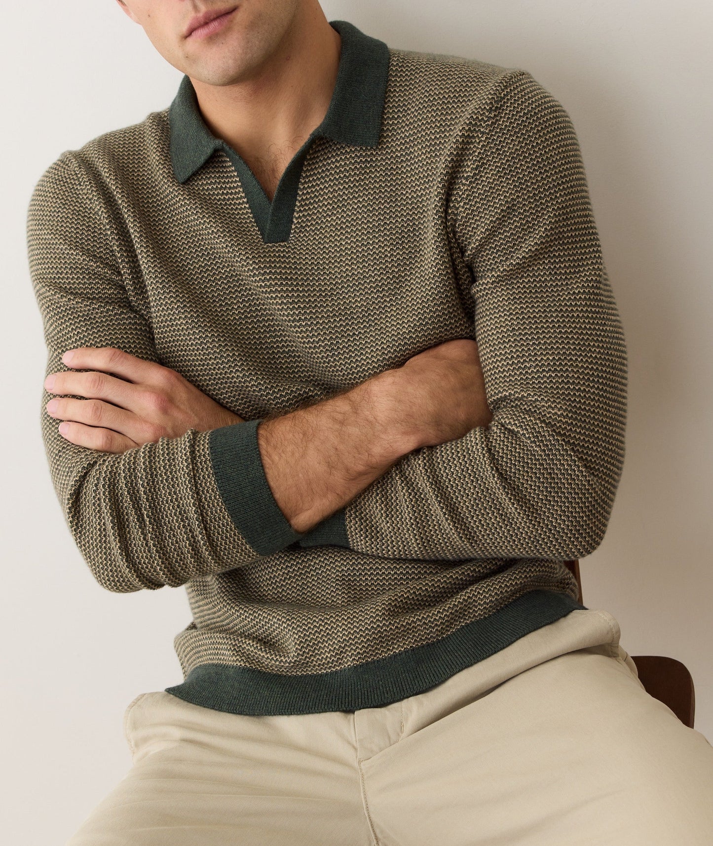 Liam Long Sleeve Sweater Polo