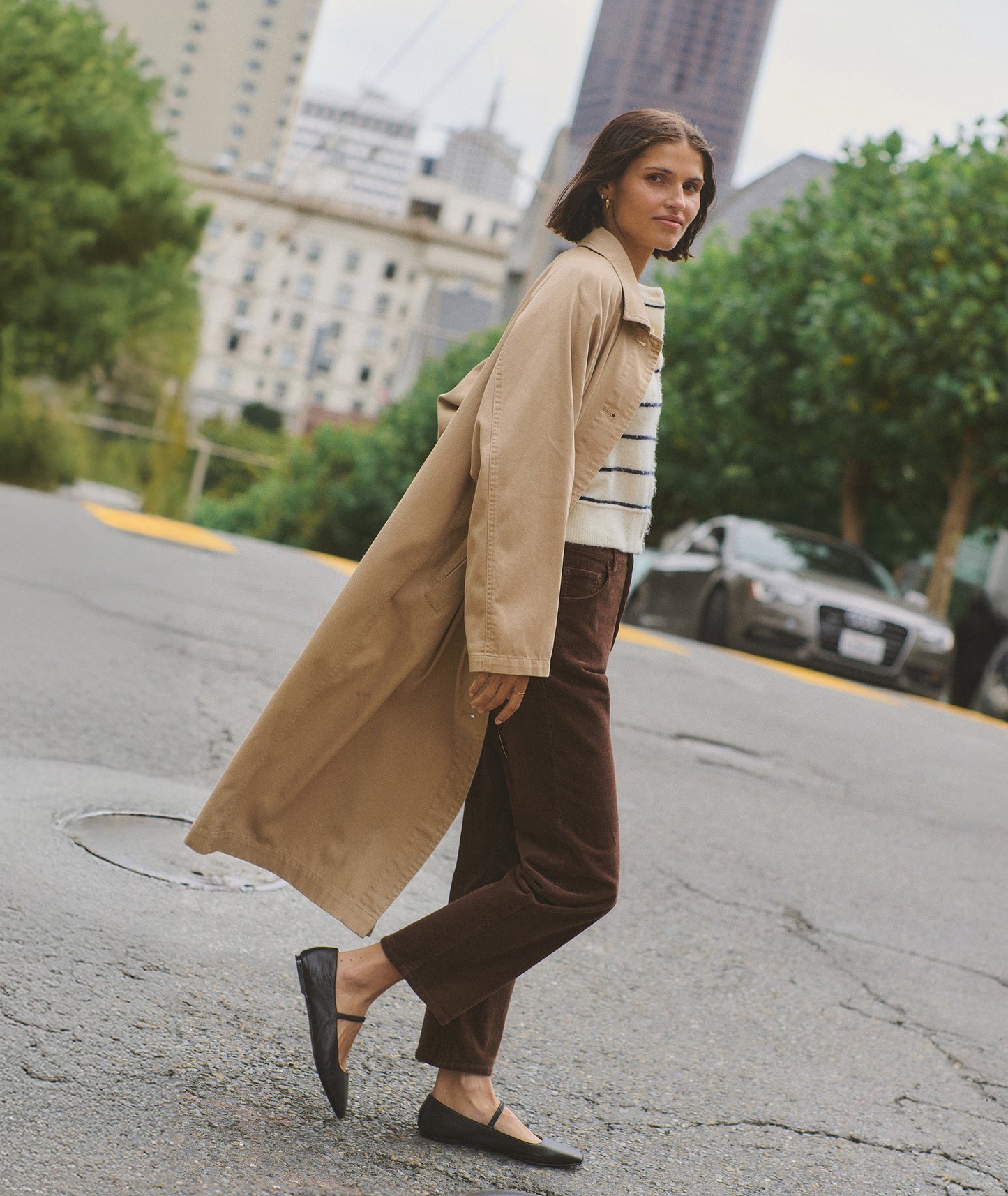 Hayes Twill Trench Coat