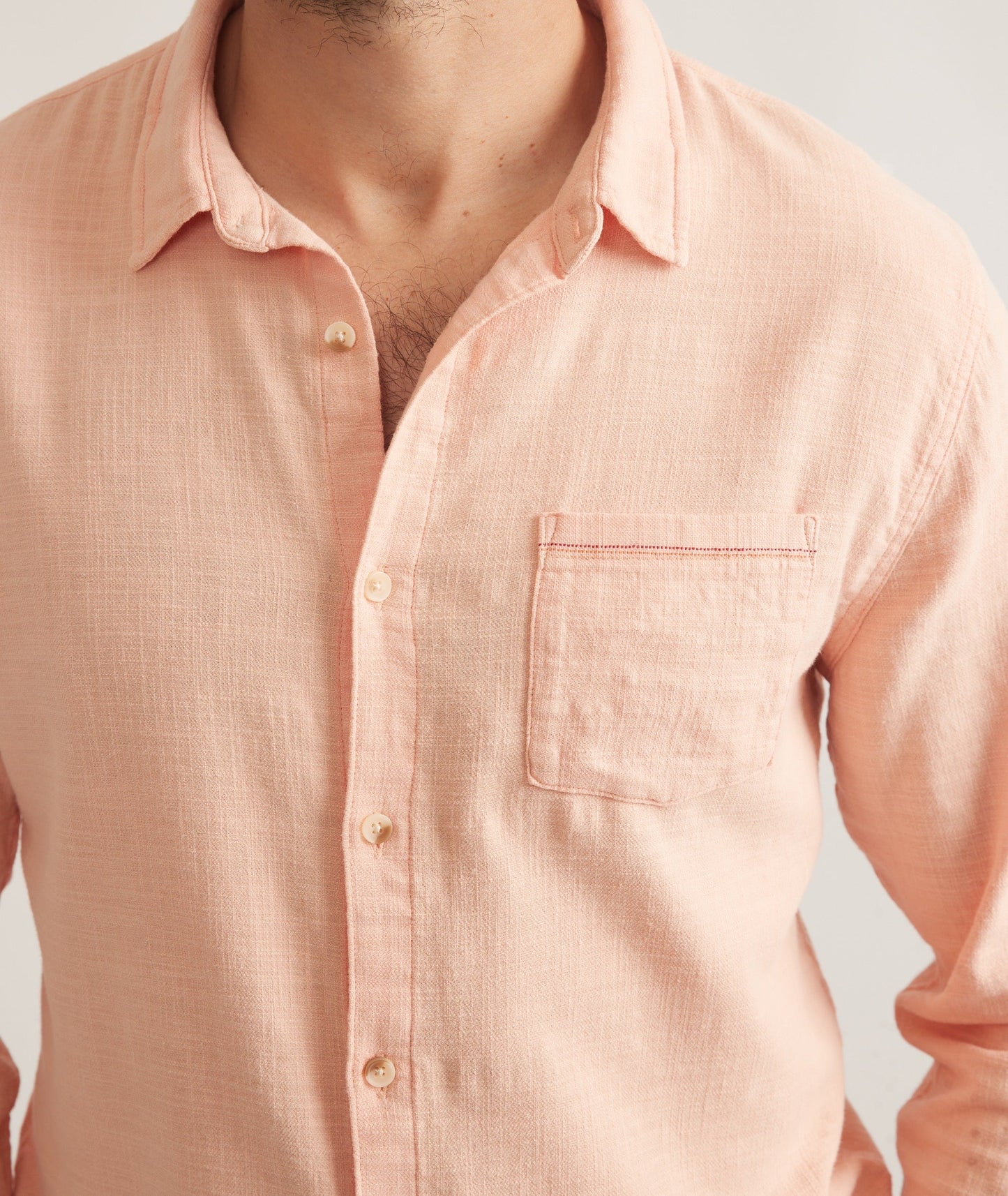 Stretch Selvage Long Sleeve Shirt
