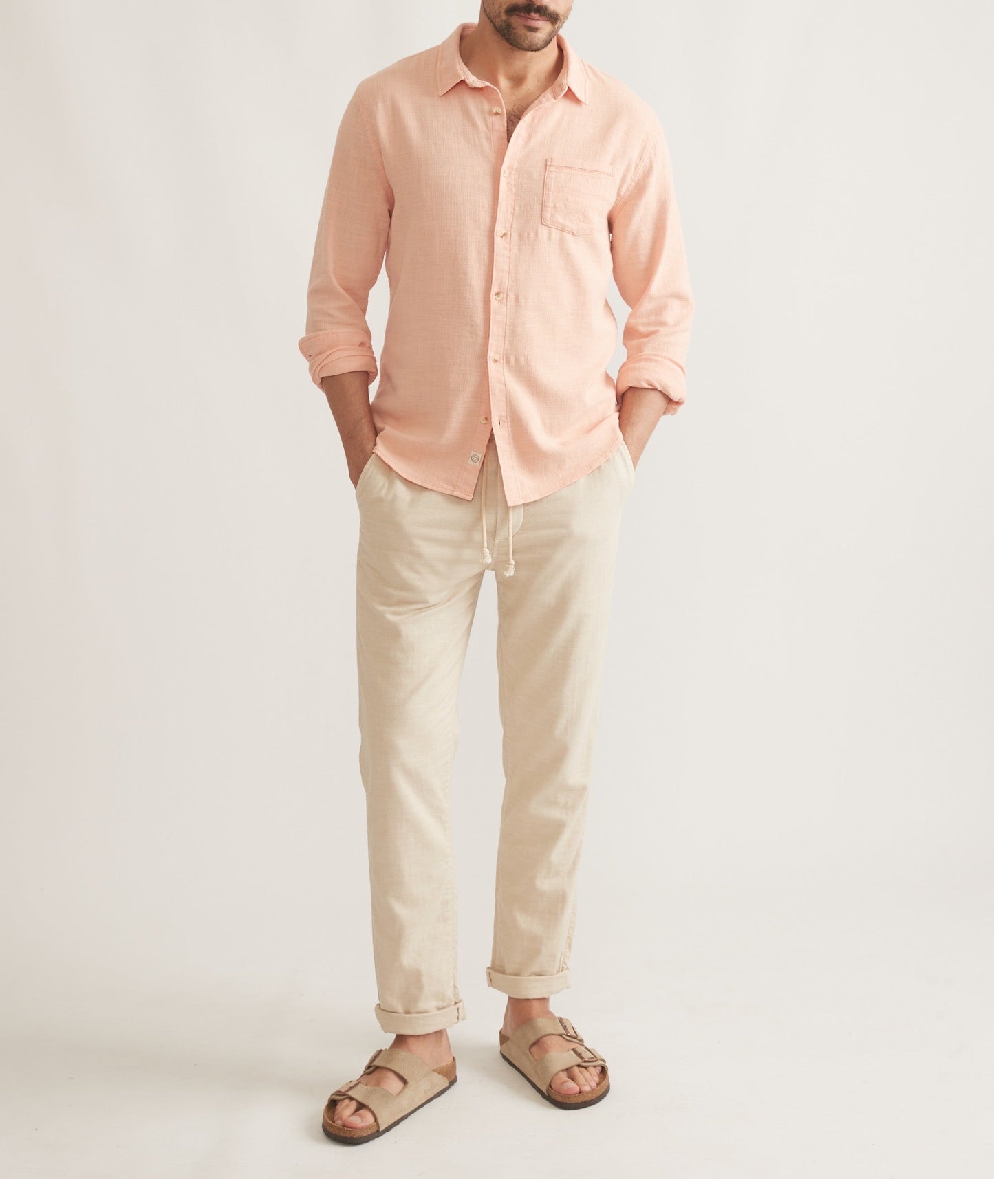 Stretch Selvage Long Sleeve Shirt