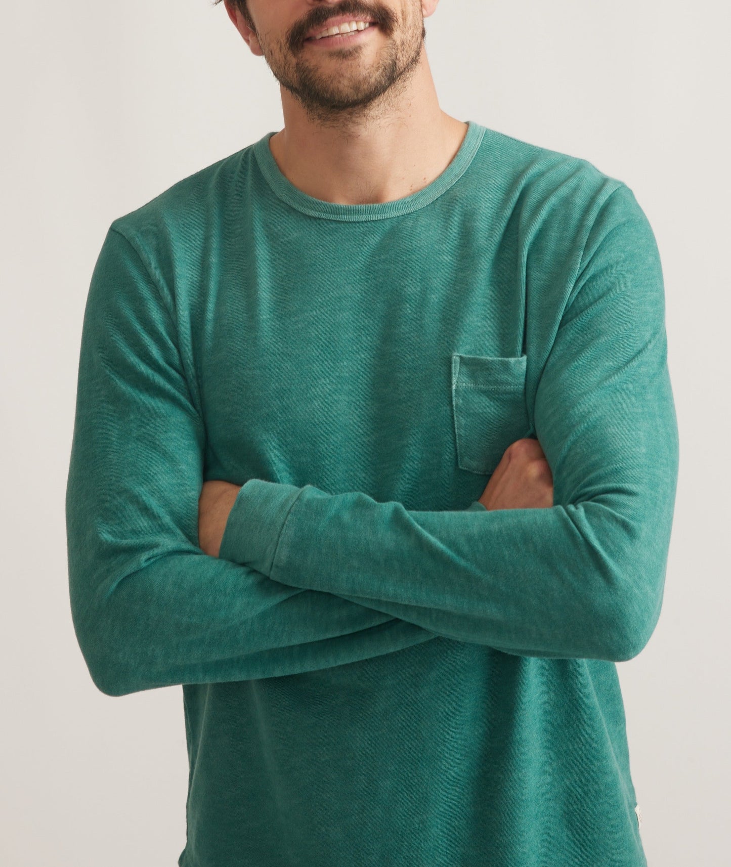 Vintage Heavy Slub Long Sleeve Pocket Tee