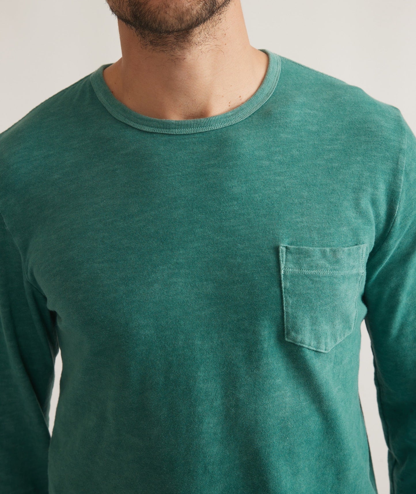 Vintage Heavy Slub Long Sleeve Pocket Tee