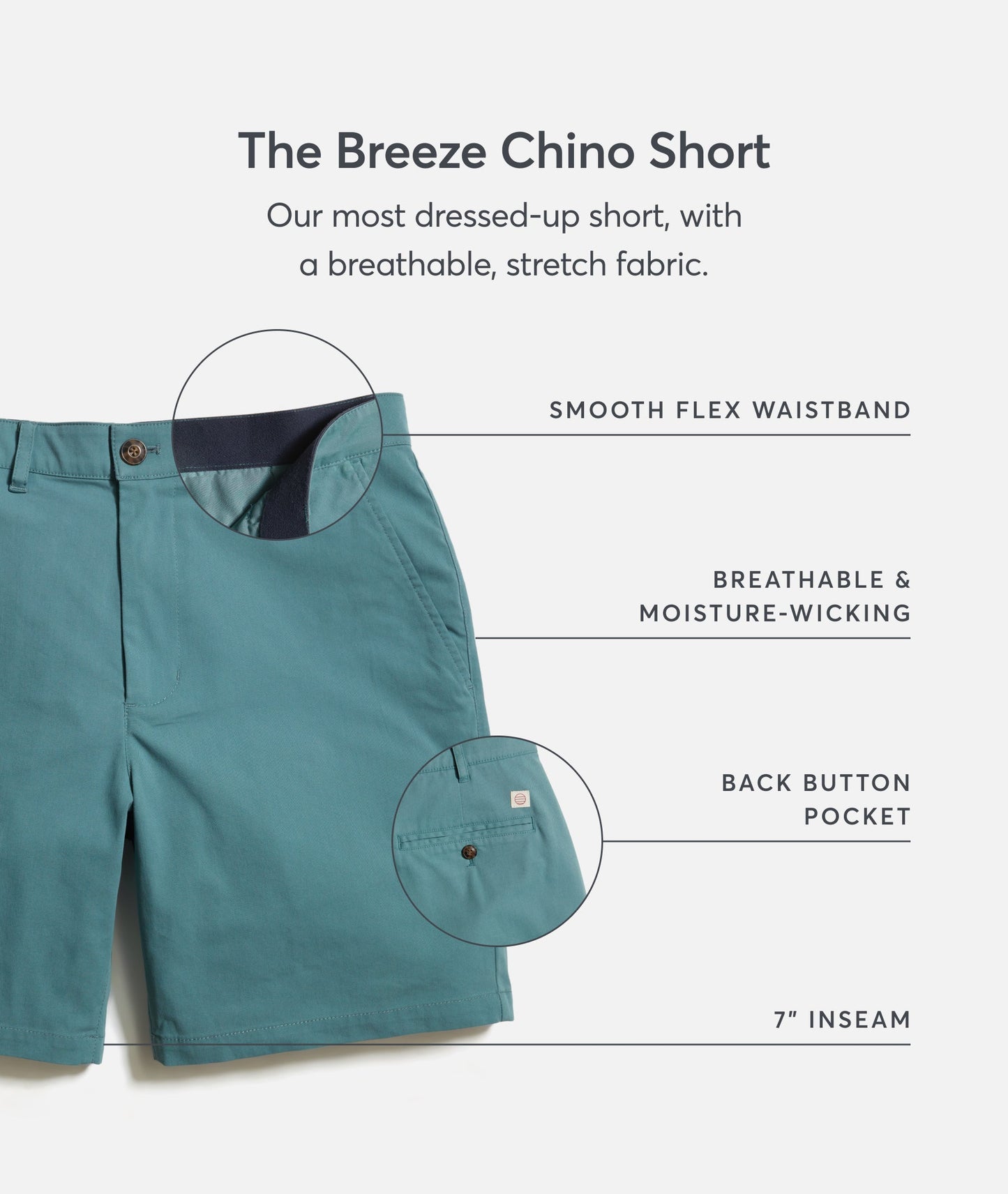7" Breeze Chino Short