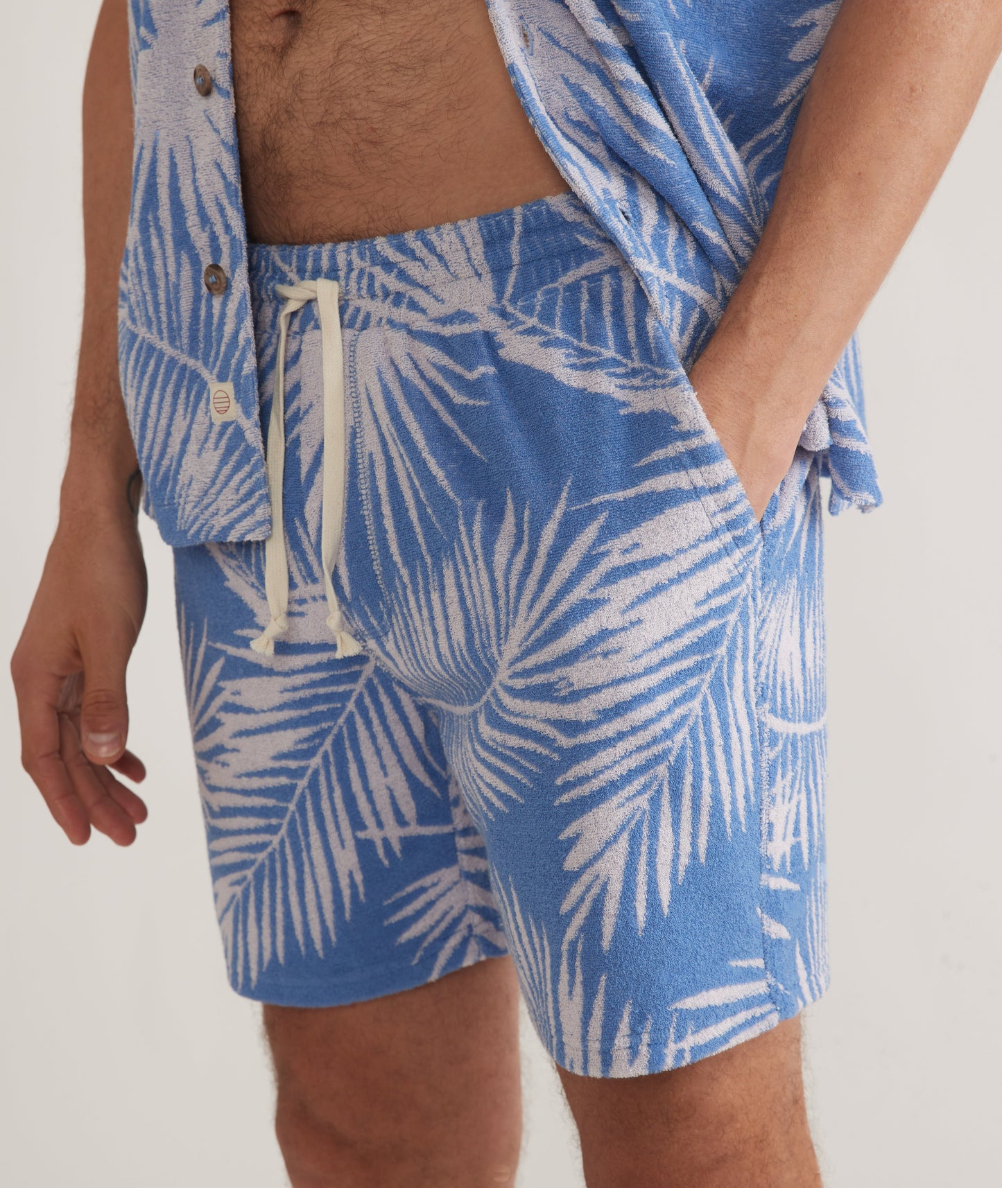 Terry Out Jacquard Short 6"