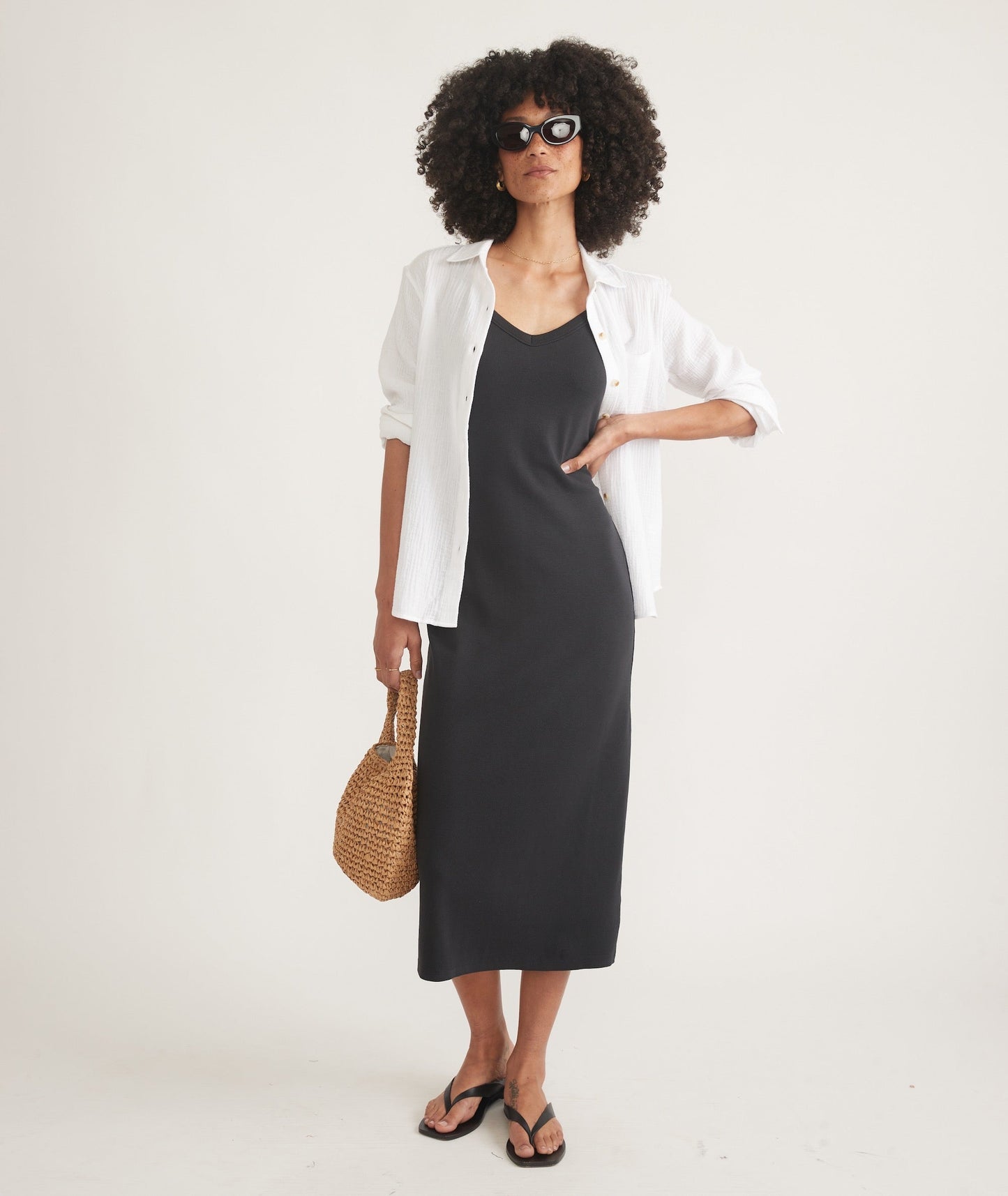 Lexi Rib Sun-In Spaghetti Strap Dress