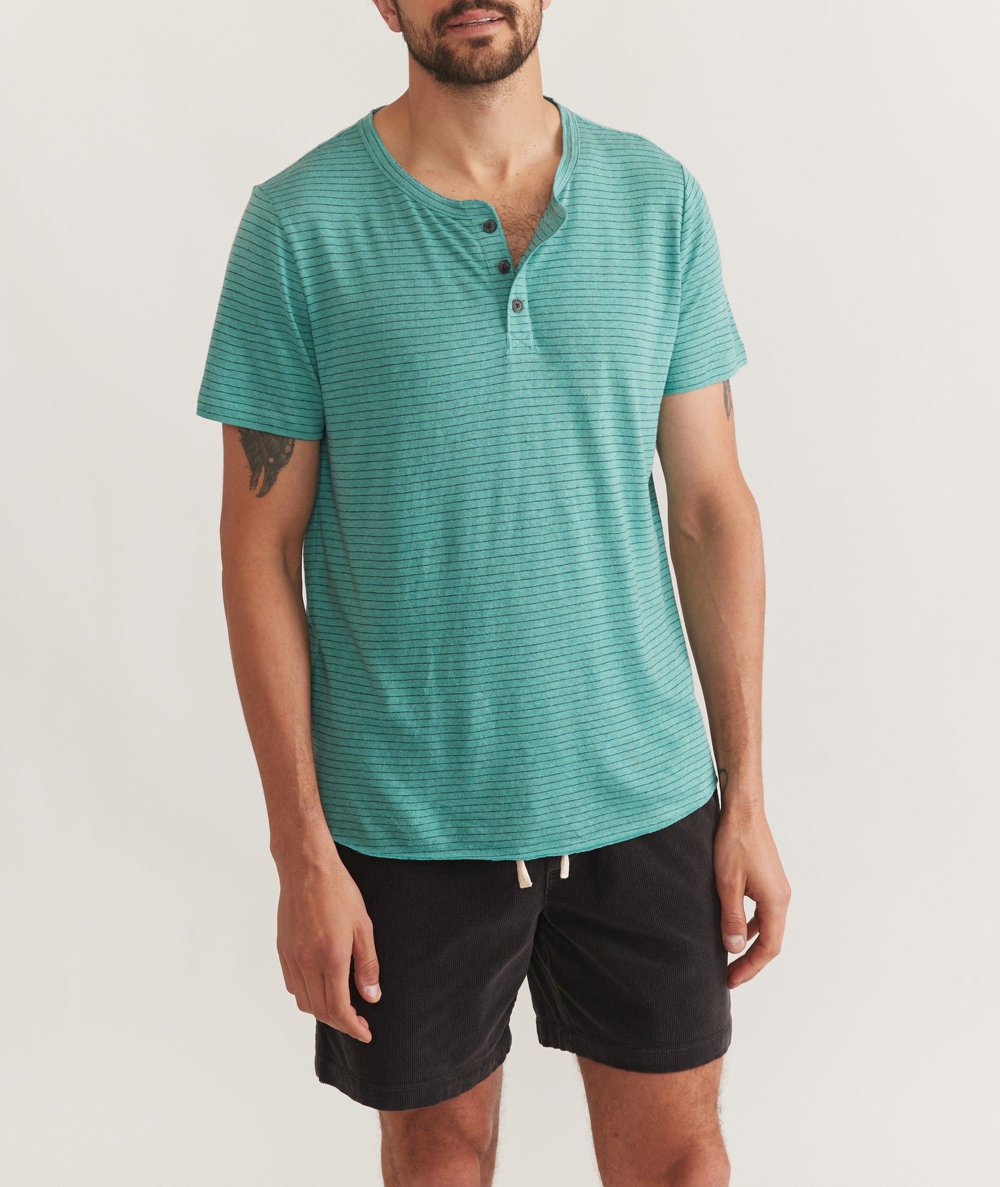 Relaxed Hemp Cotton Henley