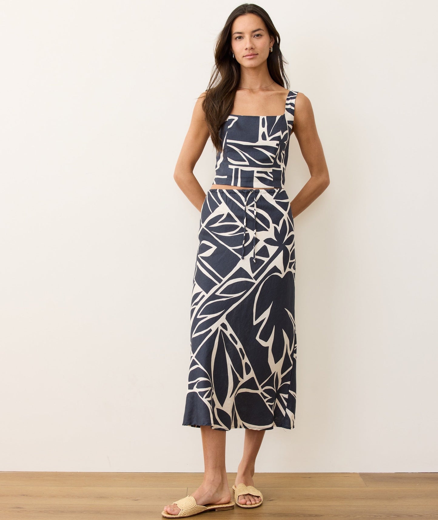 Avery Hemp Midi Skirt