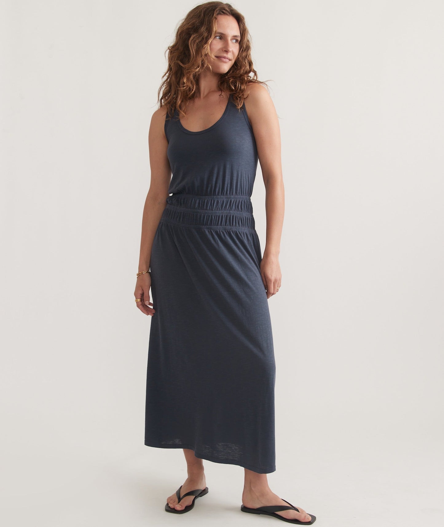 Juliet Slub Midi Dress