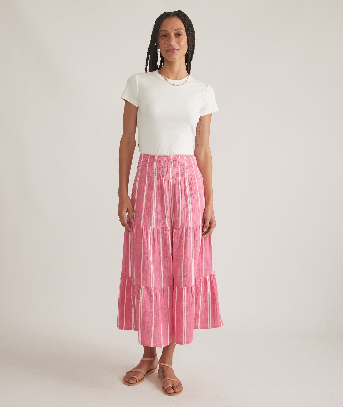 Corinne Double Cloth Maxi Skirt