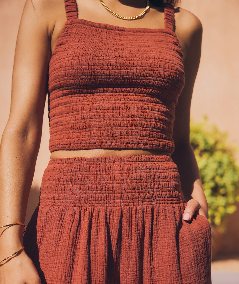 Lila Double Cloth Tank