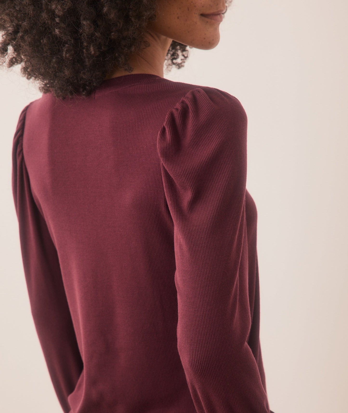 Lexi Rib Puff Sleeve Top