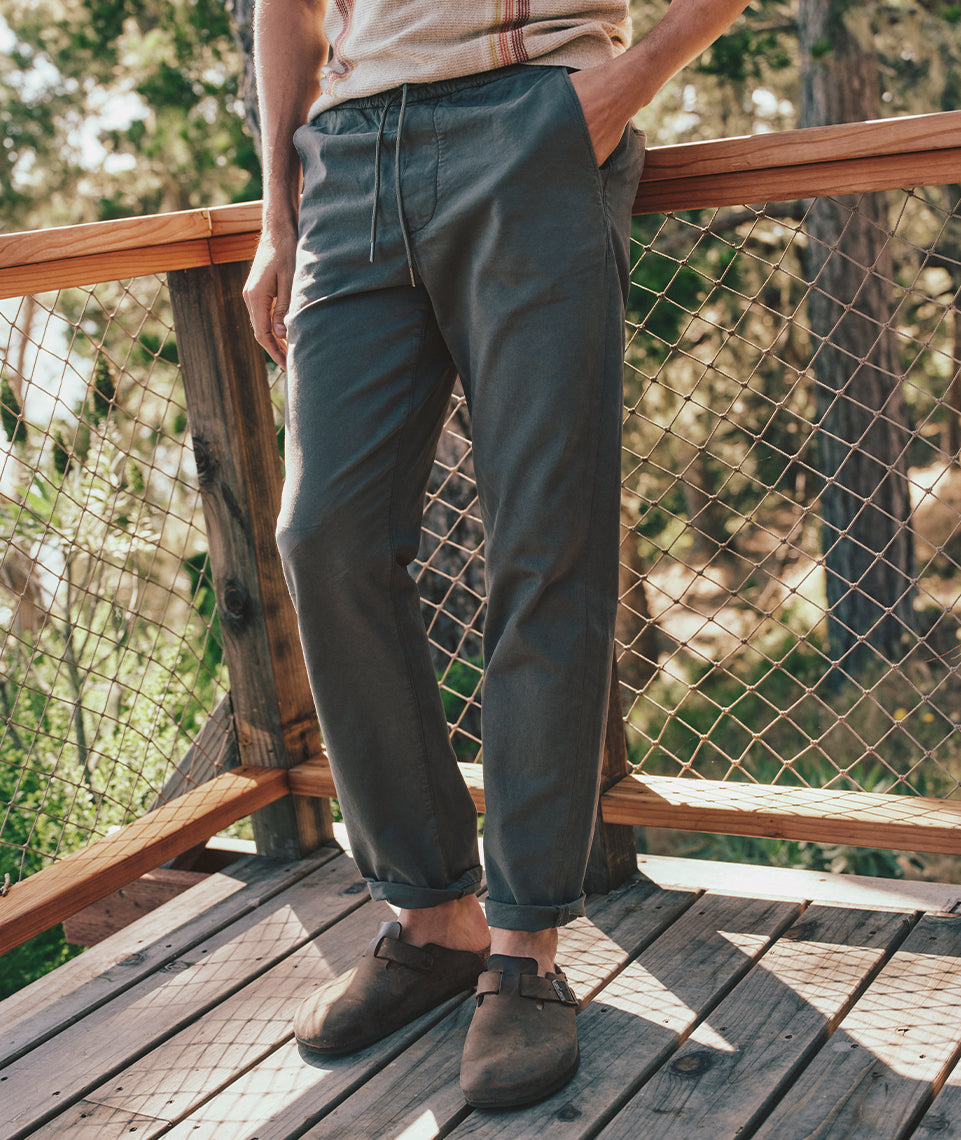 Saturday Slim Straight Twill Pant