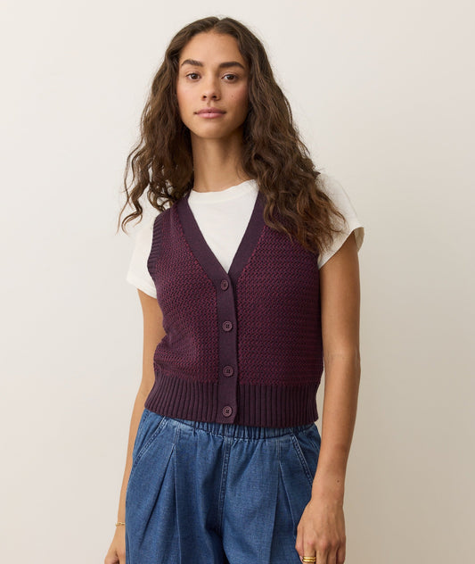 Robin Textured Sweater Vest