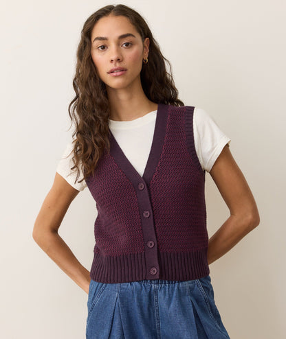 Robin Textured Sweater Vest