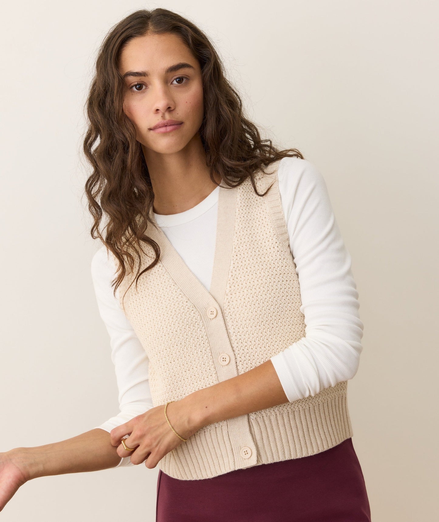 Robin Textured Sweater Vest