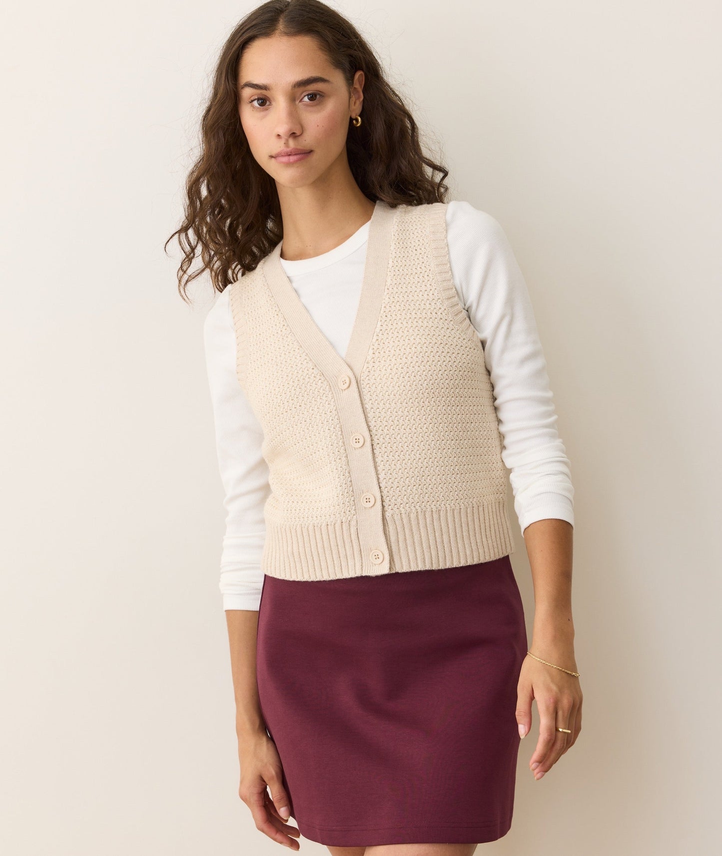 Robin Textured Sweater Vest