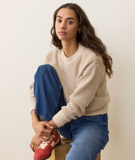 Robin Textured Crewneck Sweater
