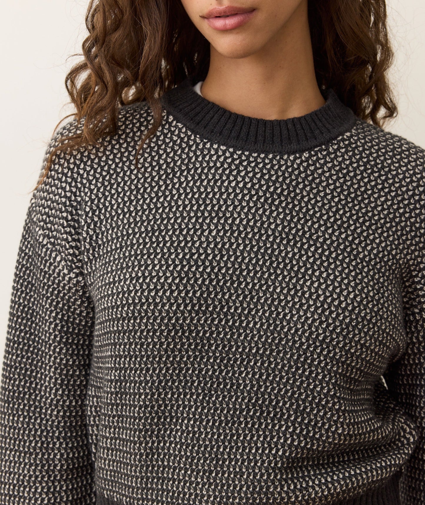 Robin Textured Crewneck Sweater