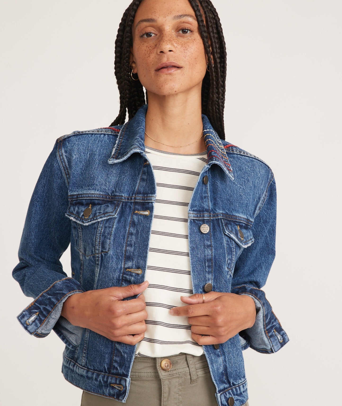Embroidered Denim Jacket