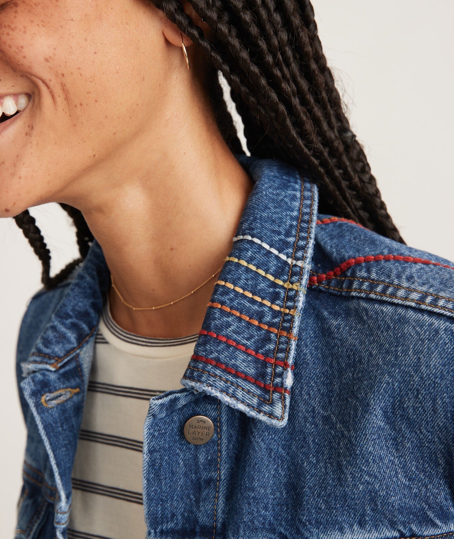 Embroidered Denim Jacket