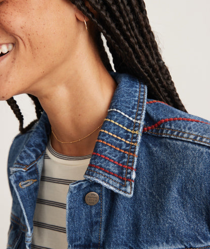 Embroidered Denim Jacket