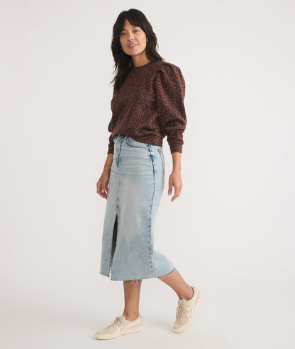 Enya Puff Sleeve Sweatshirt