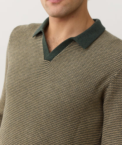 Liam Long Sleeve Sweater Polo