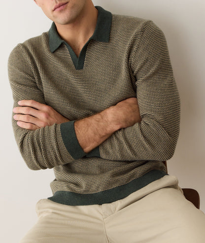 Liam Long Sleeve Sweater Polo