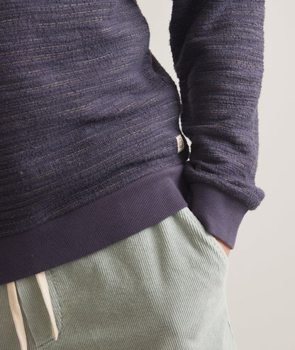 Textured Stripe Quarter Zip