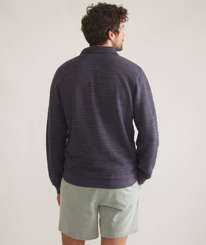 Textured Stripe Quarter Zip