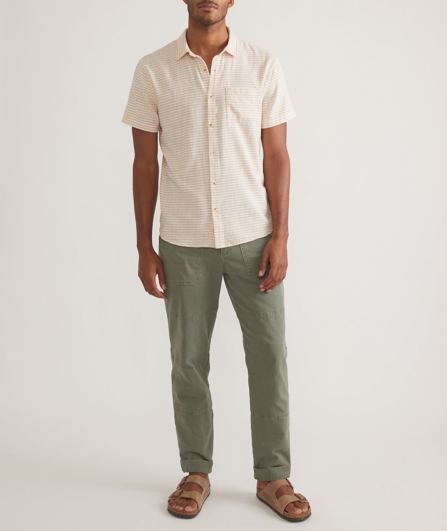 Stretch Selvage Short Sleeve Shirt