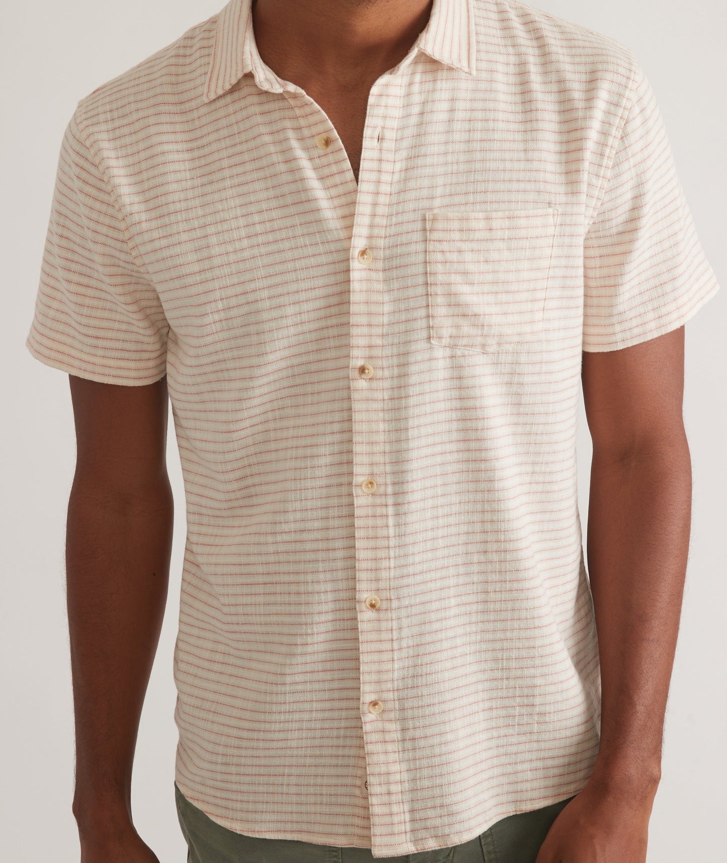 Stretch Selvage Short Sleeve Shirt