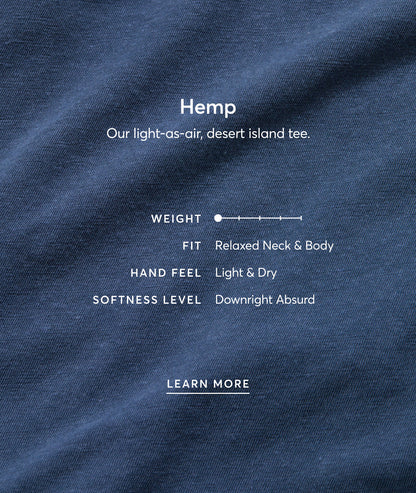 Relaxed Hemp Cotton Henley