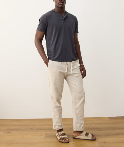 Relaxed Hemp Cotton Henley
