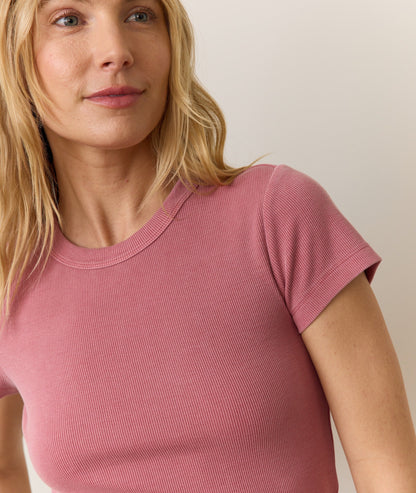 Lexi Rib Sun-In Crew Tee