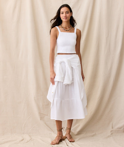 Corinne Double Cloth Maxi Skirt