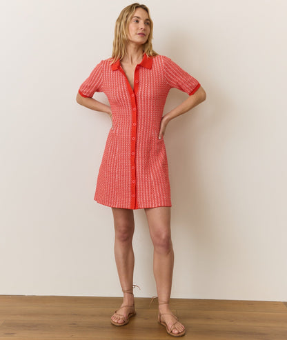Alice Textured Polo Dress