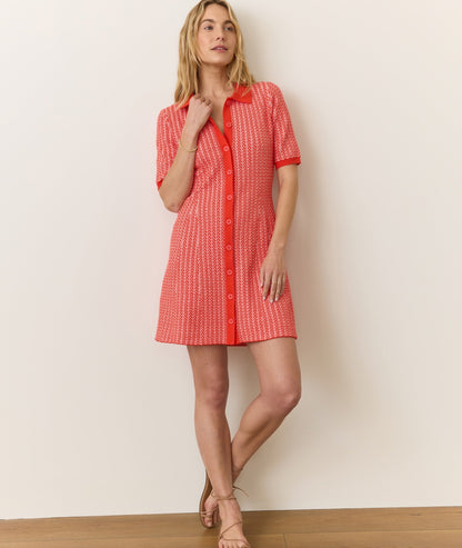 Alice Textured Polo Dress
