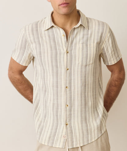 Stretch Selvage Short Sleeve Shirt