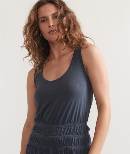 Juliet Slub Midi Dress