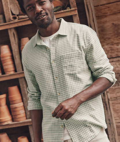 Stretch Selvage Long Sleeve Shirt