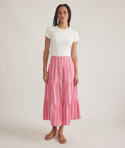 Corinne Double Cloth Maxi Skirt